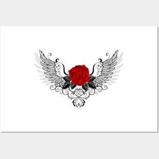 Angel Red Rose Posters and Art